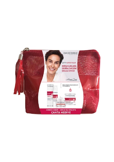 Diadermine Lift Süper Filler Gündüz Kremi & Serum Çantalı Set