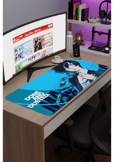 Persona 3 Kaymaz Dikişli Kauçuk Oyuncu Mousepad V4 - 90x40 Xxl Gaming Mouse Pad Fare Altlığı