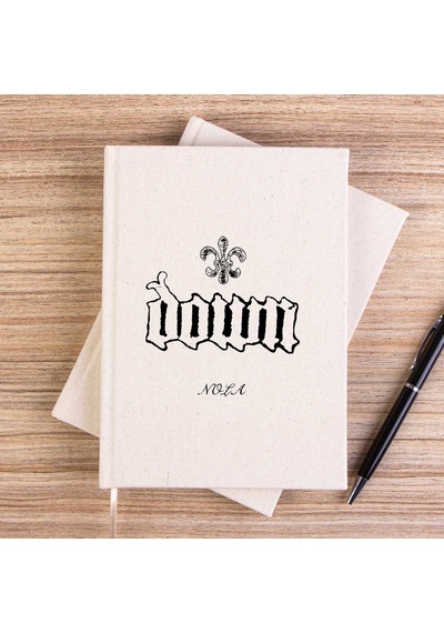 Down Nola Çizgisiz Kanvas Defter Krem