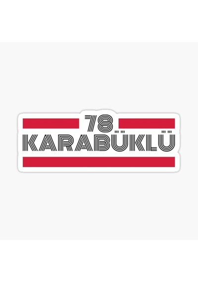 78 Karabüklü Plaka Araba Sticker Yapıştırması