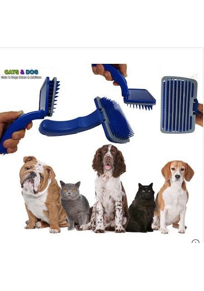 Kedi Köpek Tüy Alıcı Toplayıcı Tarak Seti Bakım Fırçası