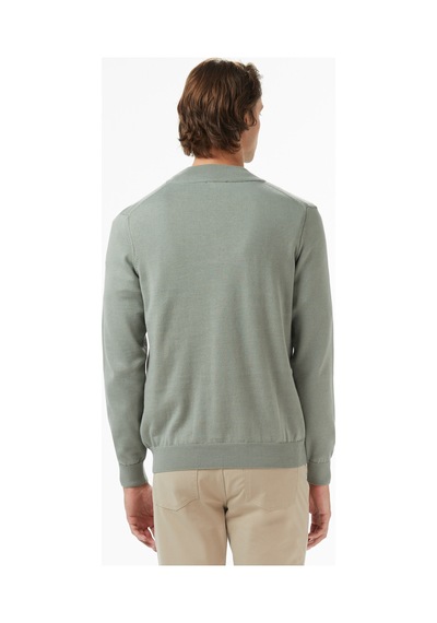 Nautica Erkek Yeşil Classic Fit Kazak Düz S57104t Yeşil