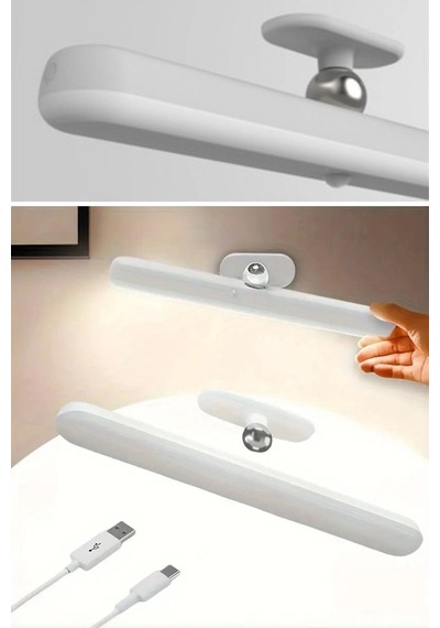 Biishe Dokunmatik Usb İle Şarj Olabilen 27 Cm Led Aydınlatma Makyaj Aynası Işığı Çok Renkli
