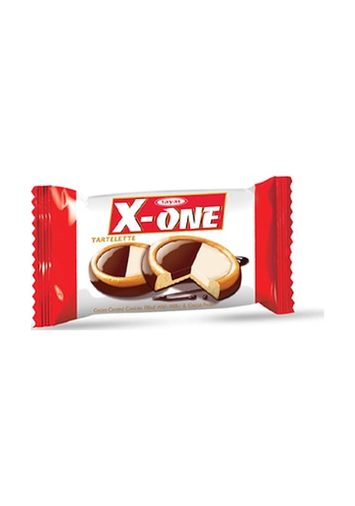 Tayaş X-One Tartelette Krema Dolgulu Kakao Kaplı Bisküvi 24 x 20 G