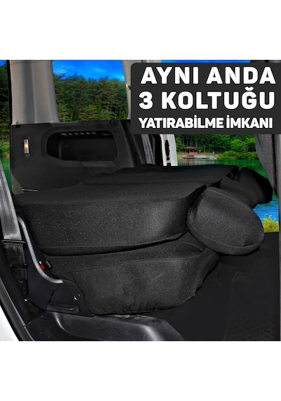 Pandami Ticari Oto Koltuk Kılıfı, Tam Set 5 Koltuk - Tay Tüyü / Siyah
