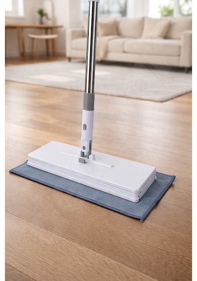 Tembel Mop 32 Cm Tüm Bezlerle Uyumlu Click Akıllı Mop Paleti Xl Kıskaçlı Mop El Değmeden Mop Aparatı