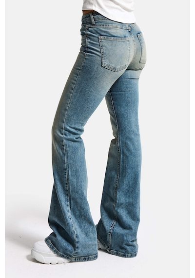 it's basic Kadın A.tint 4s6-32 Mid Rise Flare Fit Esnek Kumaş Denim Jean A.tınt