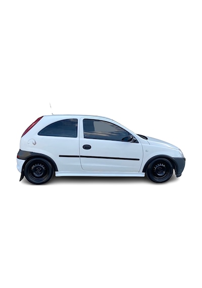 Opel Corsa C Yan Marşpiyel Seti Plastik 2 Adet Mat Siyah 2000 2001 2002 2003 2004 2005 2006 Karlık+ek+bodykit