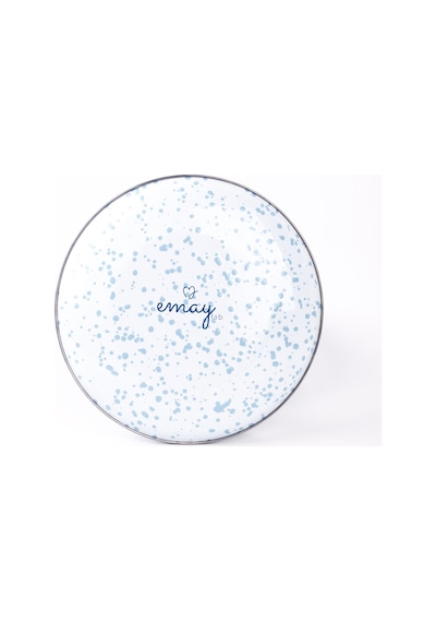 Emaylab Speckles Pasta/sunum Tabağı 21cm Bebe Mavisi