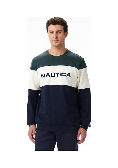 Nautica Erkek Yeşil Classic Fit Sweatshirt Desenli K57082t Yeşil