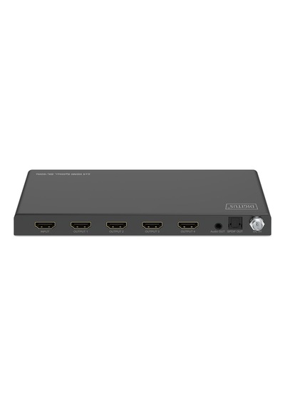 Digitus 1x4 Hdmı Splitters Ayırıcı, 8k/60hz 4:4:4 , Toslink, Stereo, Edıd Kontrolü