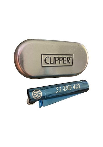 Clipper Metal Çakmak Mavi