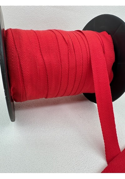 2 Cm Balıksırtı Şerit-5 Metre Kırmızı