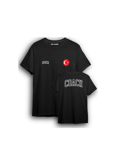 Top Glory Coach2 Milli Takım Koç Tişört Coach T-shirt Cch4002 Siyah