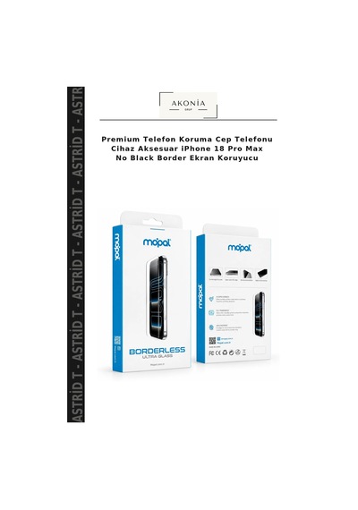 Premium Telefon Koruma Cep Telefonu Cihaz AksesuarApple iPhone Uyumlu 18 Pro Max No Black Border Ekran Koruyucu