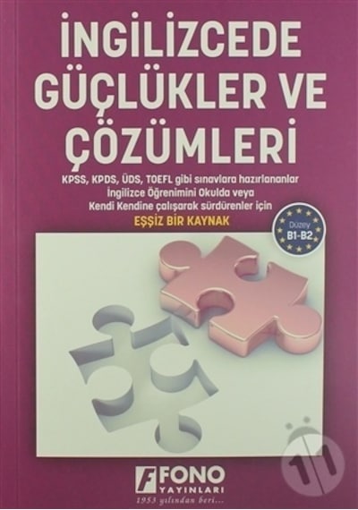 İngilizcede Güçlükler Ve Çözümleri - Şevket Serdar Türet - Fono Yayınları