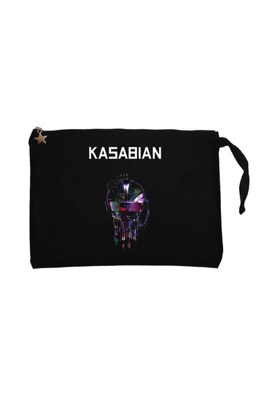 Kasabian The Alchemist's Euphoria Siyah Clutch Astarlı Cüzdan / El Çantası