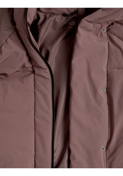 Marks & Spencer Stormwear Kapüşonlu Kısa Puffer Ceket Kahverengi