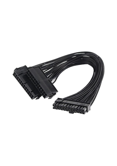 Alfais 5145 24 Pin Atx Dual Psu Çoklayıcı Adaptör Anakart Mining Kablosu