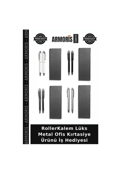 Rollerkalem Lüks Metal Ofis Kırtasiye Ürünü İş Hediyesi Çok Renkli
