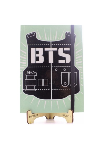 Home Dekor Hediye Lastikli Noktalı Sert Kapak Bts Defter Hdh75