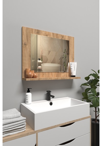 Raflı Banyo Aynası, Lavabo Ve Wc Aynası, Dresuar , Koridor , Mutfak , Makyaj Modern Duvar Tipi Ayna Atlantik