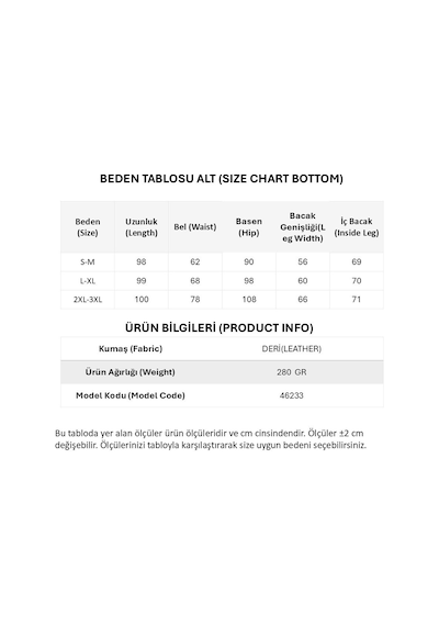 Kadın Yüksek Bel Cepli Deri Pantolon Siyah