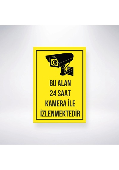 Bu Alan Kamera İle İzlenmektedir Sticker 20x28 Cm
