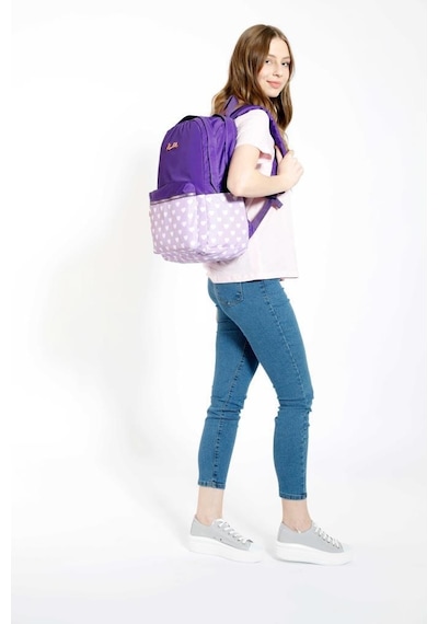 Kaukko Soft Floral Sırt Çantası Purple K1492