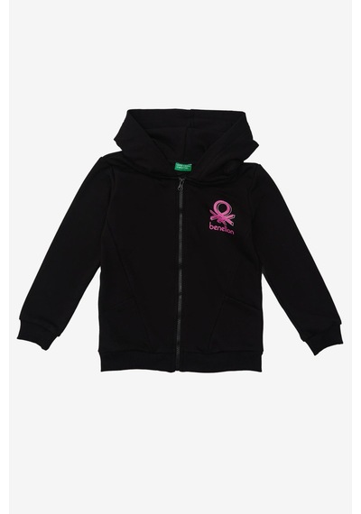United Colors Of Benetton Kız Çocuk Sweatshirt Bnt-g20861 Siyah