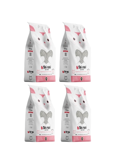 Toi Moi Bebek Pudrası Kokulu Bentonit Kedi Kumu 4 x 5 L