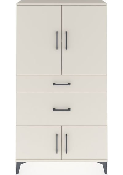 Arges Dolap 2 Raflı 2 Çekmeceli 4 Kapaklı 88x30x163 Aytaşı-ay... Aytaşı