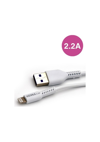 Novka NVK01 Lightning Uyumlu 2.2 A Usb Şarj Kablosu 1 M