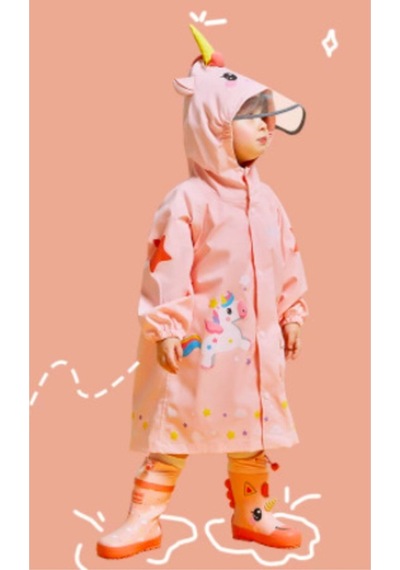 Unicorn Somon Pembe 3d Su Gecirmez Yağmurluk 001