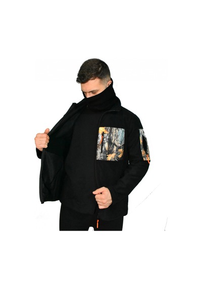 Mysia Outdoor Siyah Orman Taktik Polar Mont Avcı 7 Cep Çok Renkli