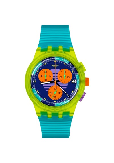 Swatch Susj404 Swatch Neon Wave" Unisex Kol Saati