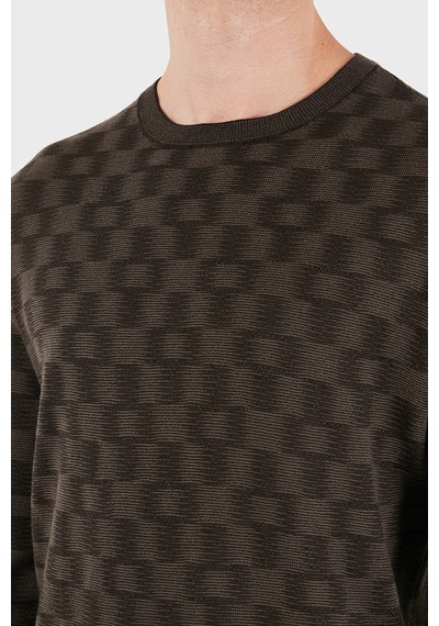 Emporio Armani Desenli % 100 Yün Bisiklet Yaka Kazak Erkek Kazak Em006276 Af29848 F6030 Kahve Emporio Armani Desenli % 100 Yün Bisiklet Yaka Kazak Erkek Kazak Em006276 Af29848 F6030 Kahve