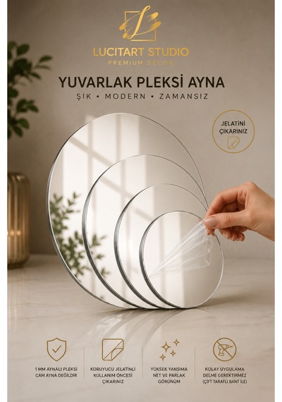 Lucitart 1 Adet Yuvarlak Dekoratif Pleksi Duvar Dekoru Kendinden Yapışkanlı 1 Mm Pleksi 9 Renk 10x10, 15x15, 20x20, 25x25, 30x30 Cm Füme Lucitart 1 Adet Yuvarlak Dekoratif Pleksi Duvar Dekoru Kendinden Yapışkanlı 1 Mm Pleksi 9 Renk 10x10, 15x15, 20x20, 25x25, 30x30 Cm Füme