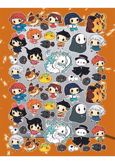 Anime Karakter Temalı Sticker Seti Laptop Ajanda Notebook Tablet Telefon Defter Etiket Bullet Diğer