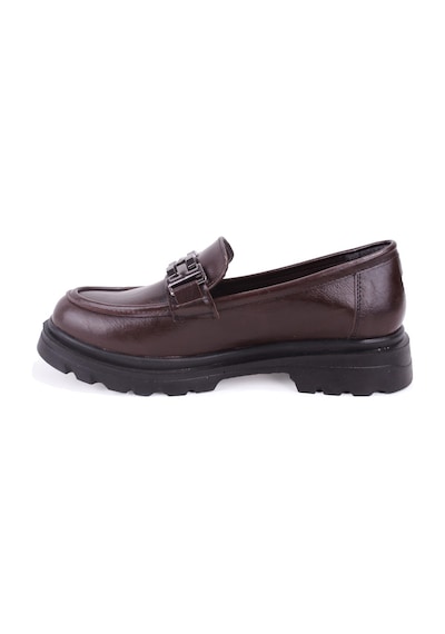 Dagoster Dza07-90801 Kahve Günlük Loafer Kadın Ayakkabı Kahve