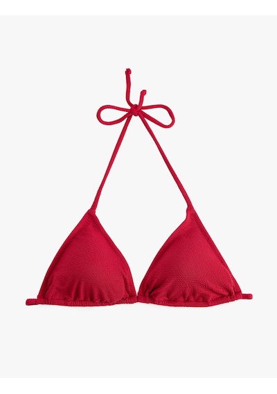 Koton Dokulu Üçgen Bikini Üstü Bordo 6sak10010mm