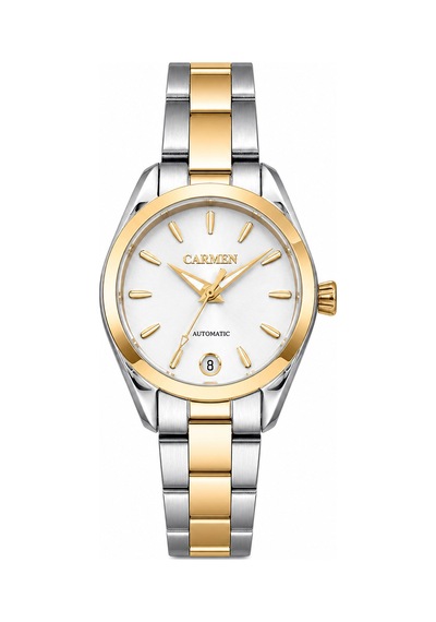 Carmen Crm.20035.05 Miyota Automatic Kol Saati Gold - Gri