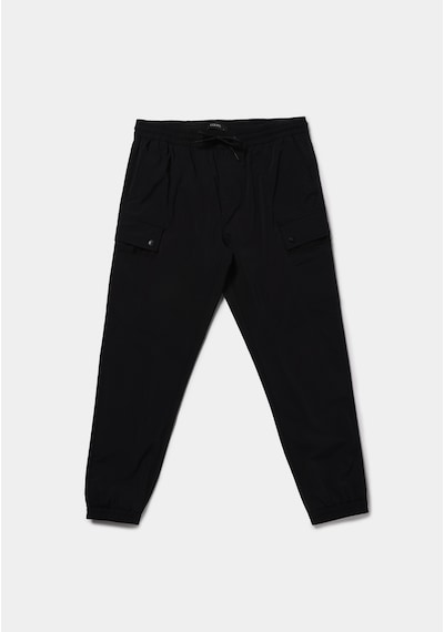 Colin's Colins Slim Fit Orta Bel Lastikli Paça Erkek Siyah Pantolon Cl1079709 Q1.v1 Blk