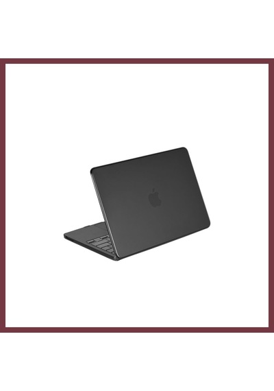 Storeşahin Apple Uyumlu Macbook Neo Şeffaf Macbook Kapak - Siyah Shn0720