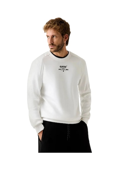 Guess Z5bq00kcns2 Ryota Cn Erkek Sweatshirt Beyaz