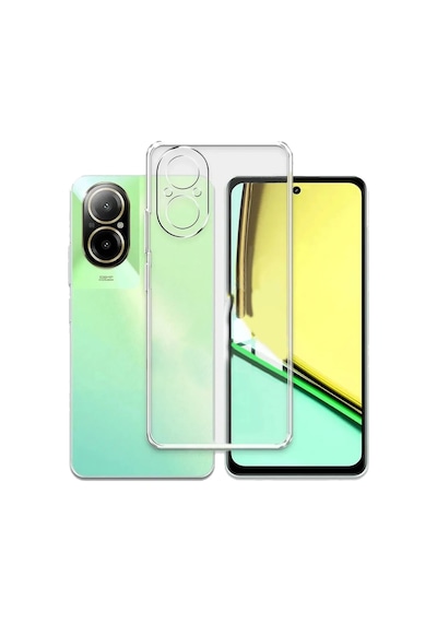 Realme 12 Lite Kılıf Kamera Korumalı Silikon Şeffaf Arka Kapak