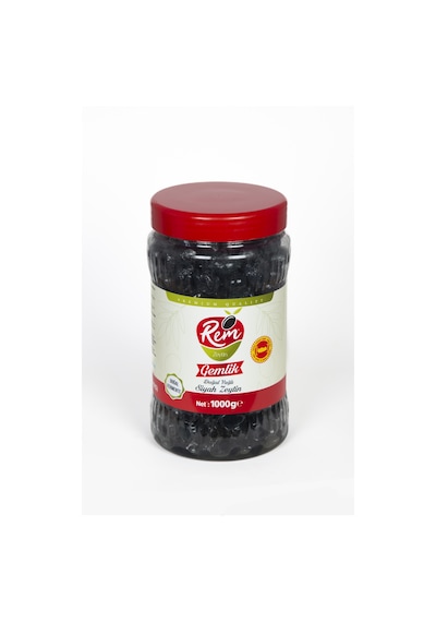 Rem Gemlik Doğal Yağlı Siyah Zeytin 1 KG