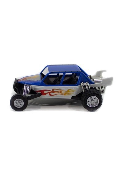 Metal Off Road Yarış Aracı Beyaz-Mavi