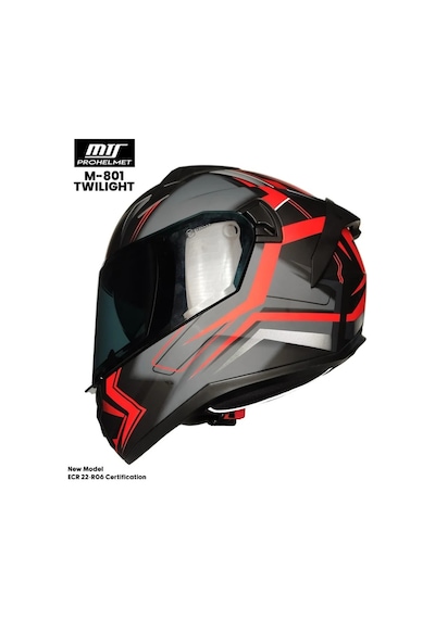 Mts Pro Helmets M-801 Snake Full Face Motosiklet Kaskı Twilight