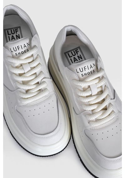 Lufian Laura Kadın Deri Sneaker Ayakkabı Beyaz